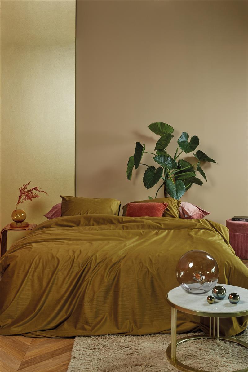 At Home by BeddingHouse Cosy Corduroy Bettwäsche - Ocker