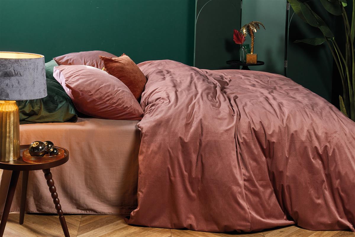 At Home by BeddingHouse Cosy Corduroy Bettwäsche - Rosa