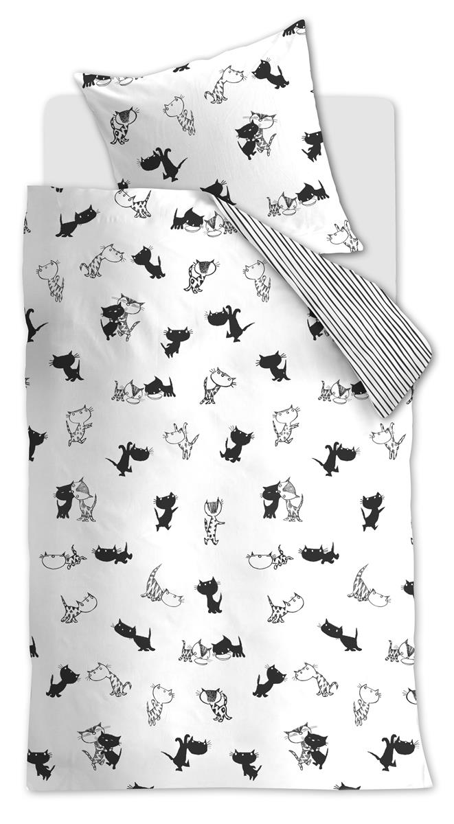 Beddinghouse x Fiep Amsterdam Pim en Pom Bettwäsche - Schwarz