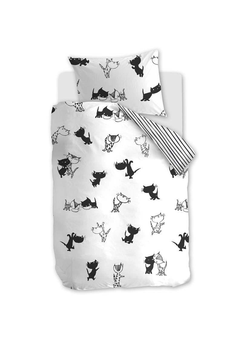 Beddinghouse x Fiep Amsterdam Pim en Pom Bettwäsche - Schwarz