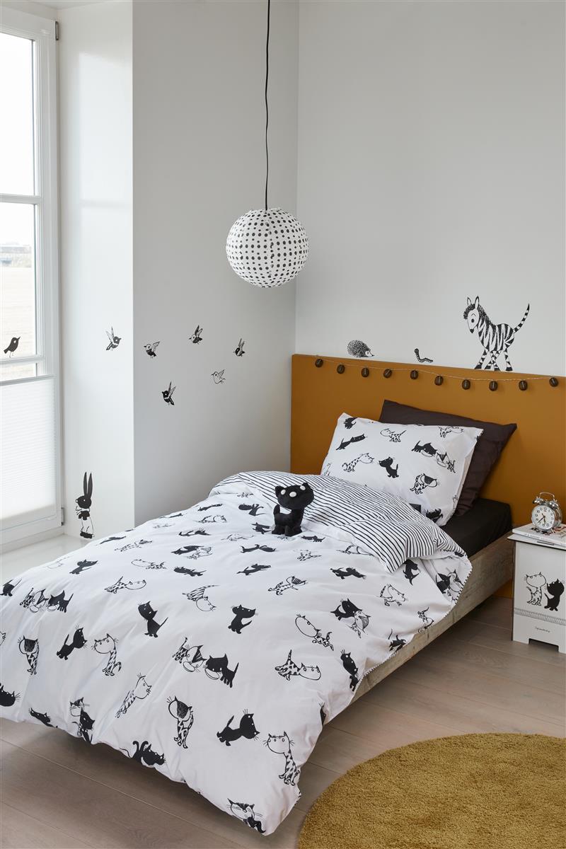 Beddinghouse x Fiep Amsterdam Pim en Pom Bettwäsche - Schwarz