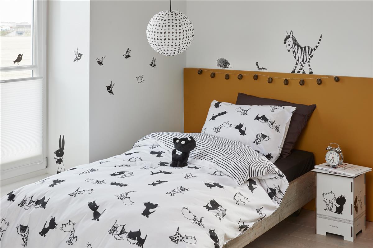 Beddinghouse x Fiep Amsterdam Pim en Pom Bettwäsche - Schwarz