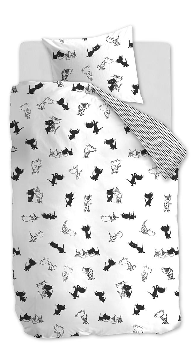 Beddinghouse x Fiep Amsterdam Pim en Pom Bettwäsche - Schwarz