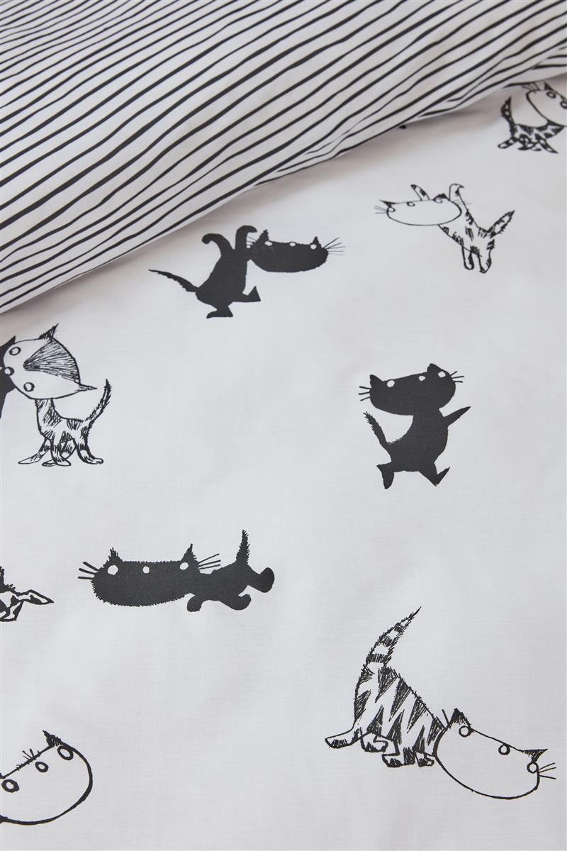 Beddinghouse x Fiep Amsterdam Pim en Pom Bettwäsche - Schwarz