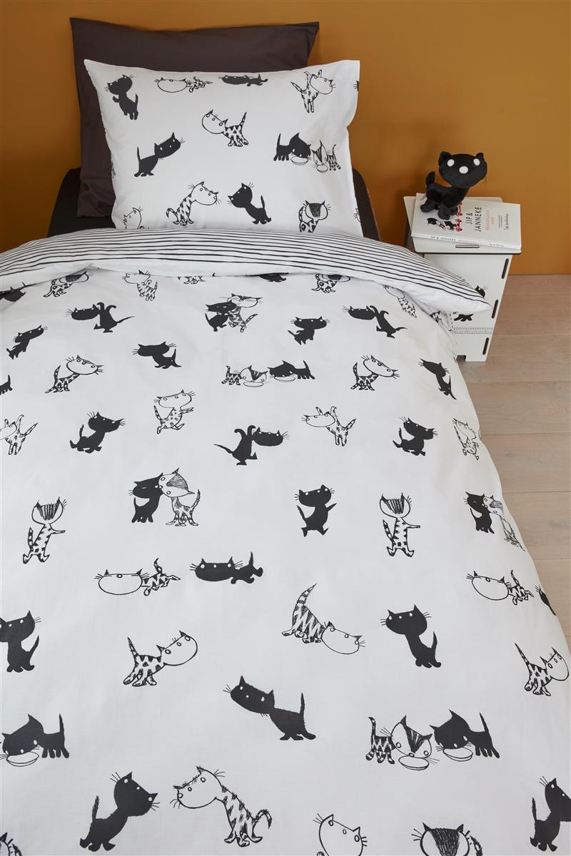 Beddinghouse x Fiep Amsterdam Pim en Pom Bettwäsche - Schwarz