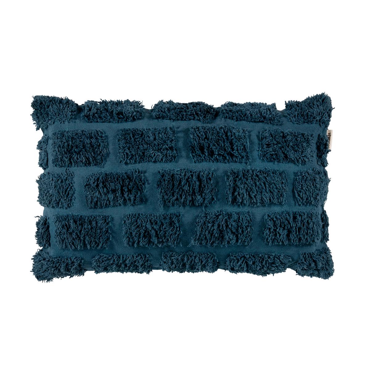vtwonen Tufted Zierkissen - Dunkelblau
