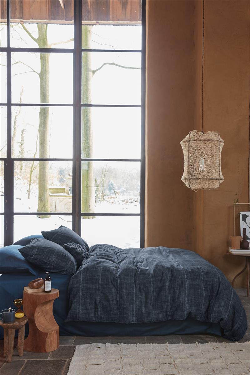 vtwonen Tufted Zierkissen - Dunkelblau