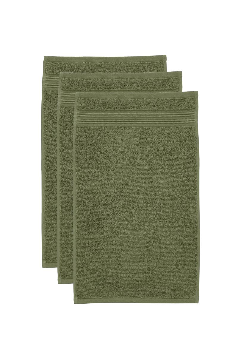 Beddinghouse Sheer Bathroom Textiles - Olive Green