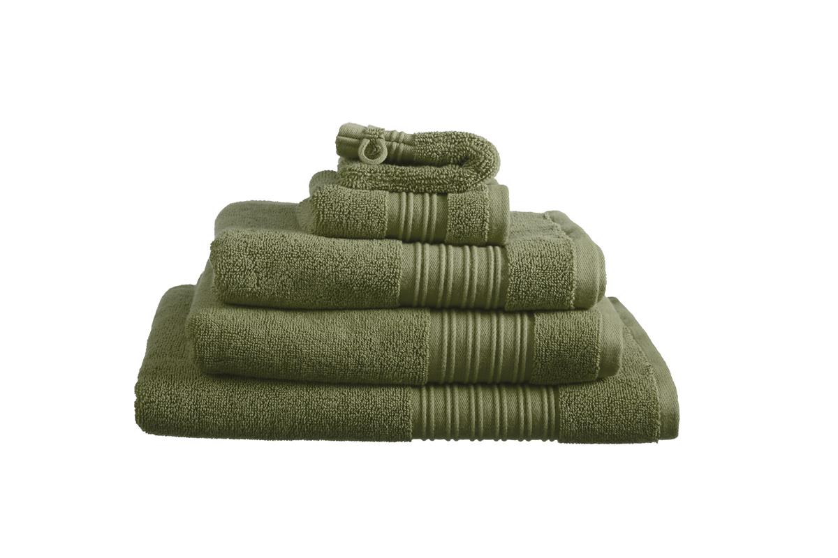 Beddinghouse Sheer Bathroom Textiles - Olive Green