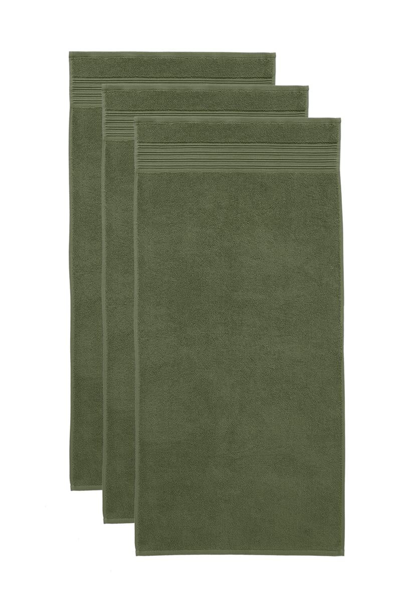 Beddinghouse Sheer Bathroom Textiles - Olive Green