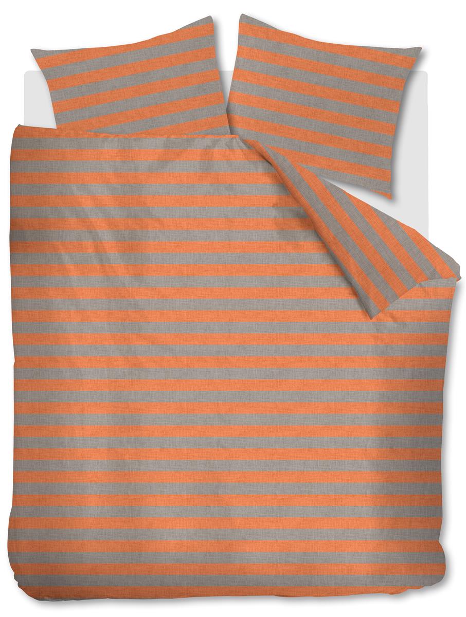 vtwonen Bold Stripe Bettwäsche - Peach