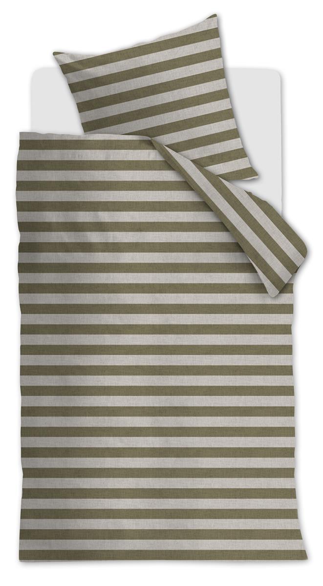 vtwonen Bold Stripe Bettwäsche - Grün