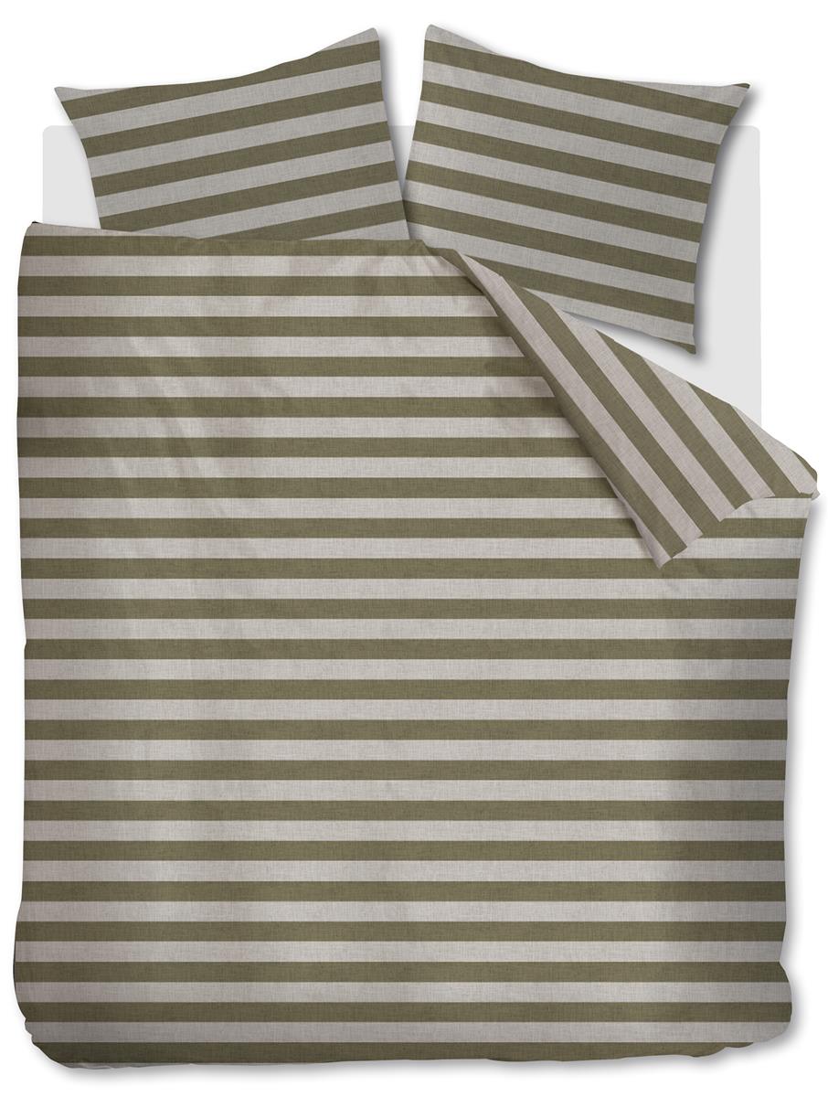 vtwonen Bold Stripe Bettwäsche - Grün