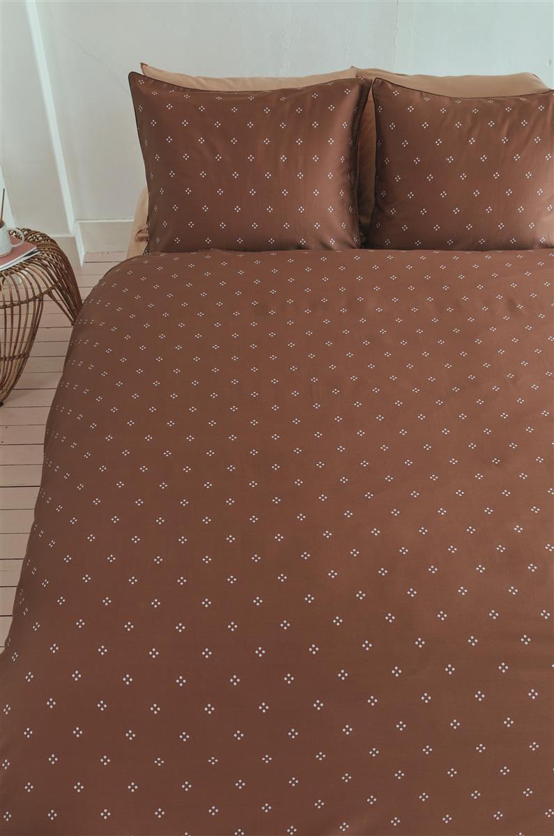 vtwonen Sticking Dots Bettwäsche - Terrakotta