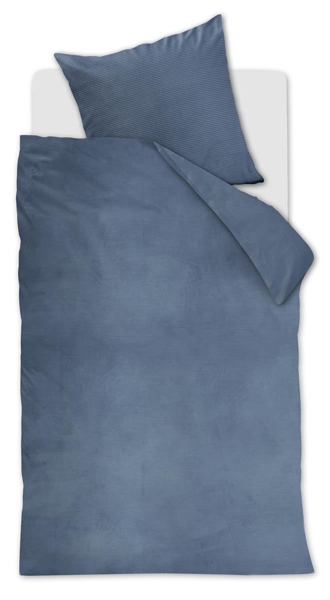 At Home by BeddingHouse Cosy Corduroy Bettwäsche - Blau
