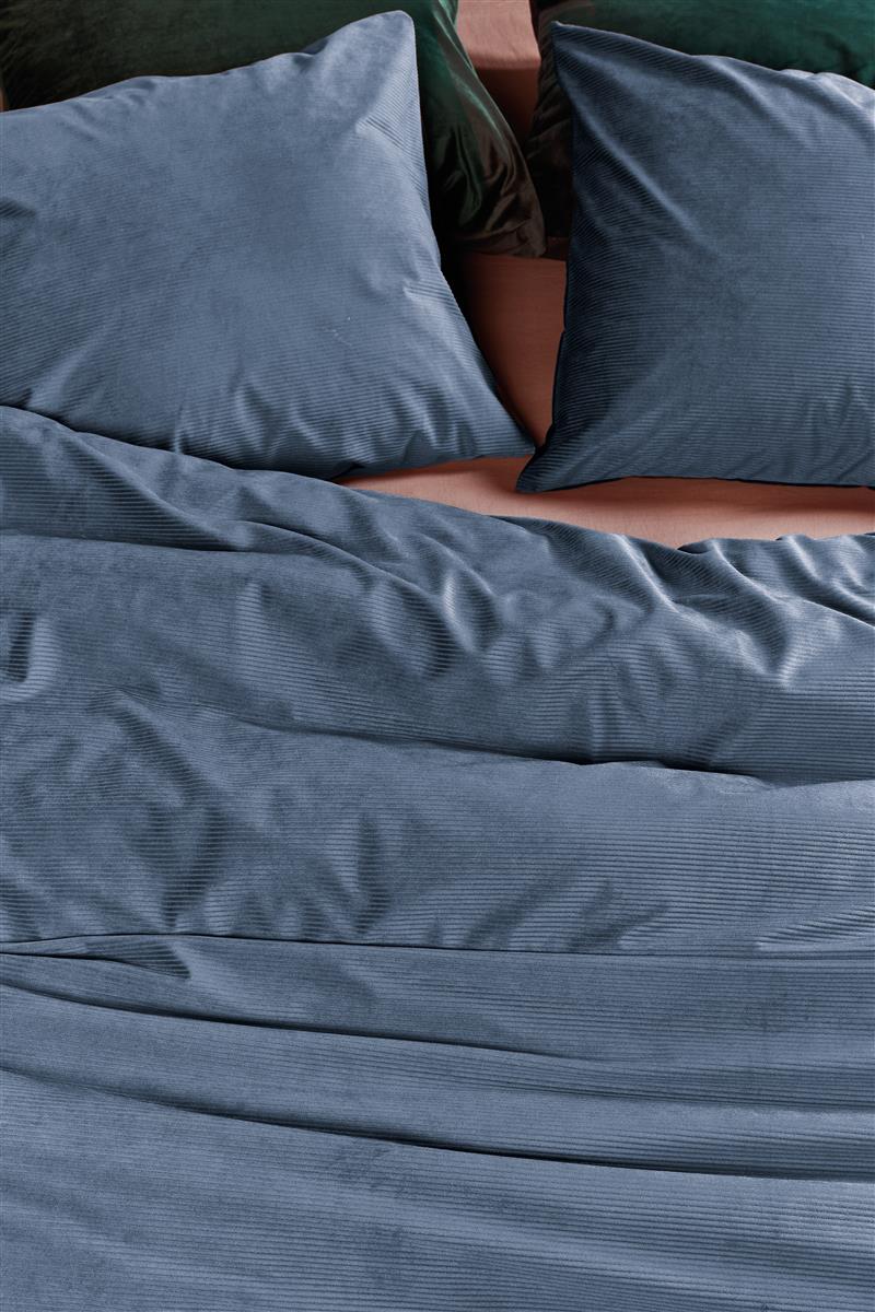 At Home by BeddingHouse Cosy Corduroy Bettwäsche - Blau
