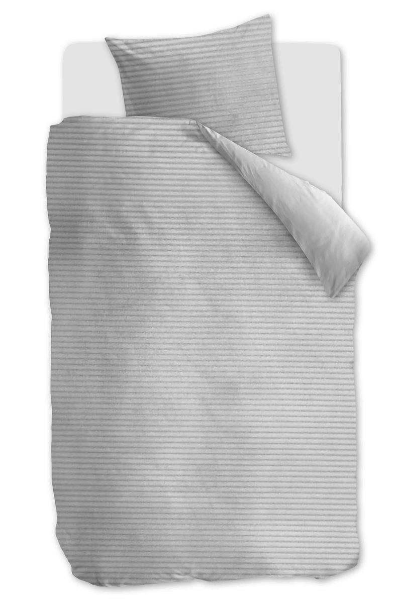 At Home by BeddingHouse Cosy Corduroy Bettwäsche - Hellgrau