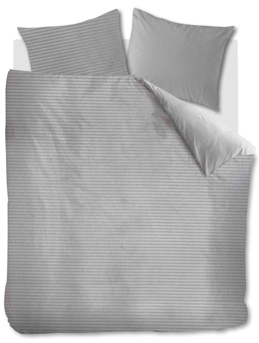 At Home by BeddingHouse Cosy Corduroy Bettwäsche - Hellgrau