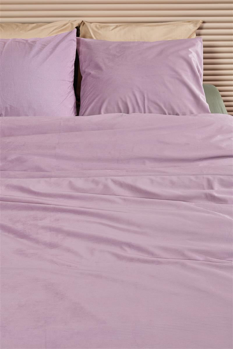 At Home by BeddingHouse Cosy Corduroy Bettwäsche - Lila