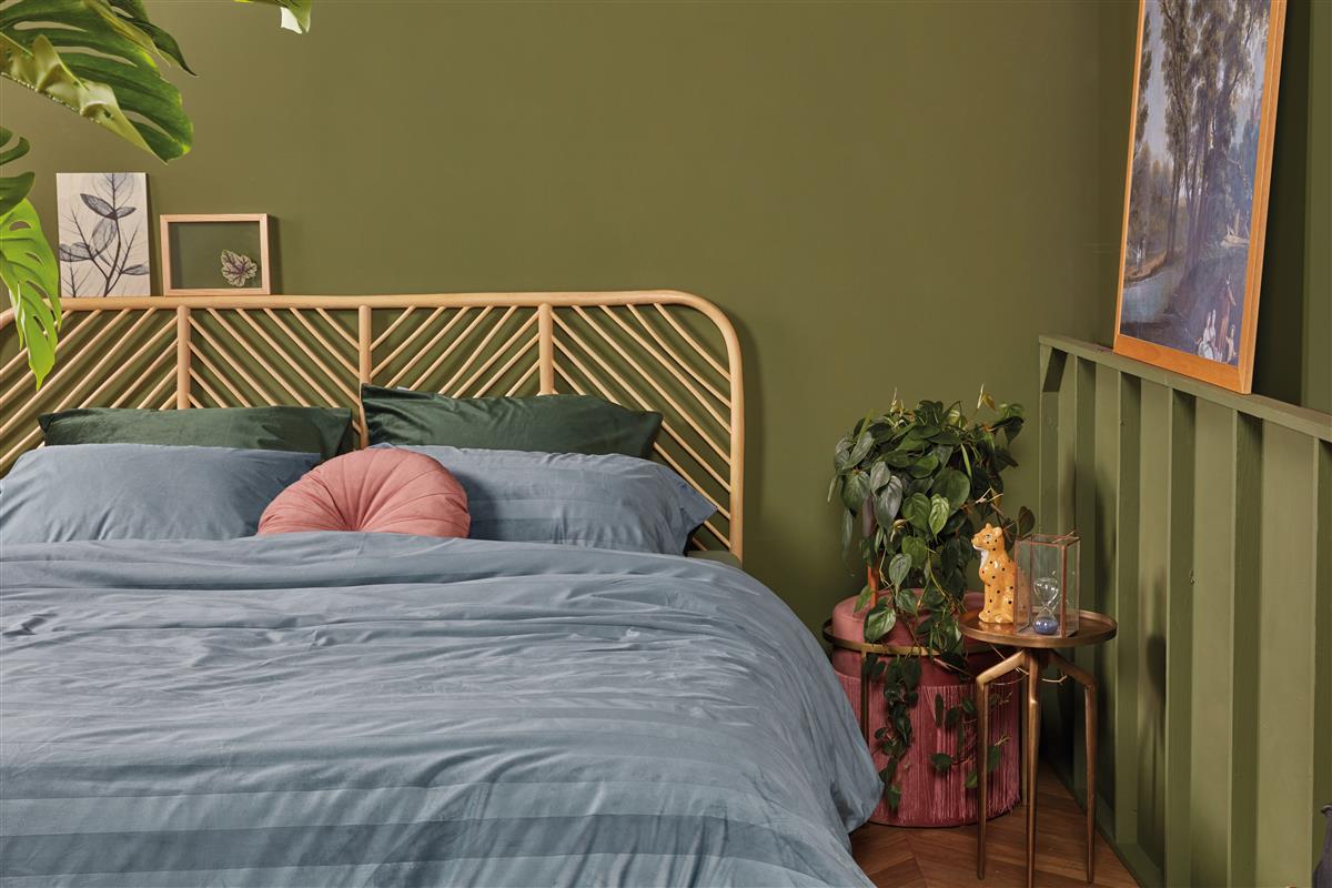 At Home by BeddingHouse Soft Shine Bettwäsche - Blaugrau