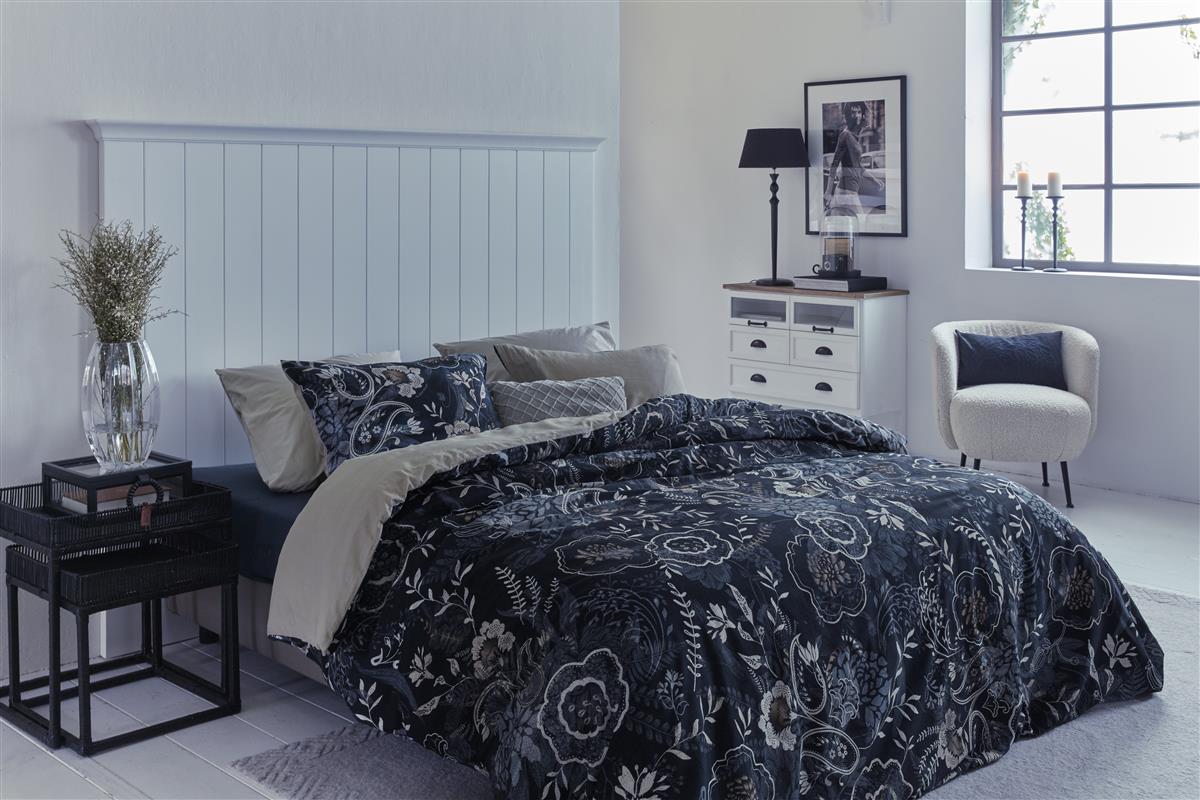 Riviera Maison Floral Paisley Bettwäsche - Dunkelblau
