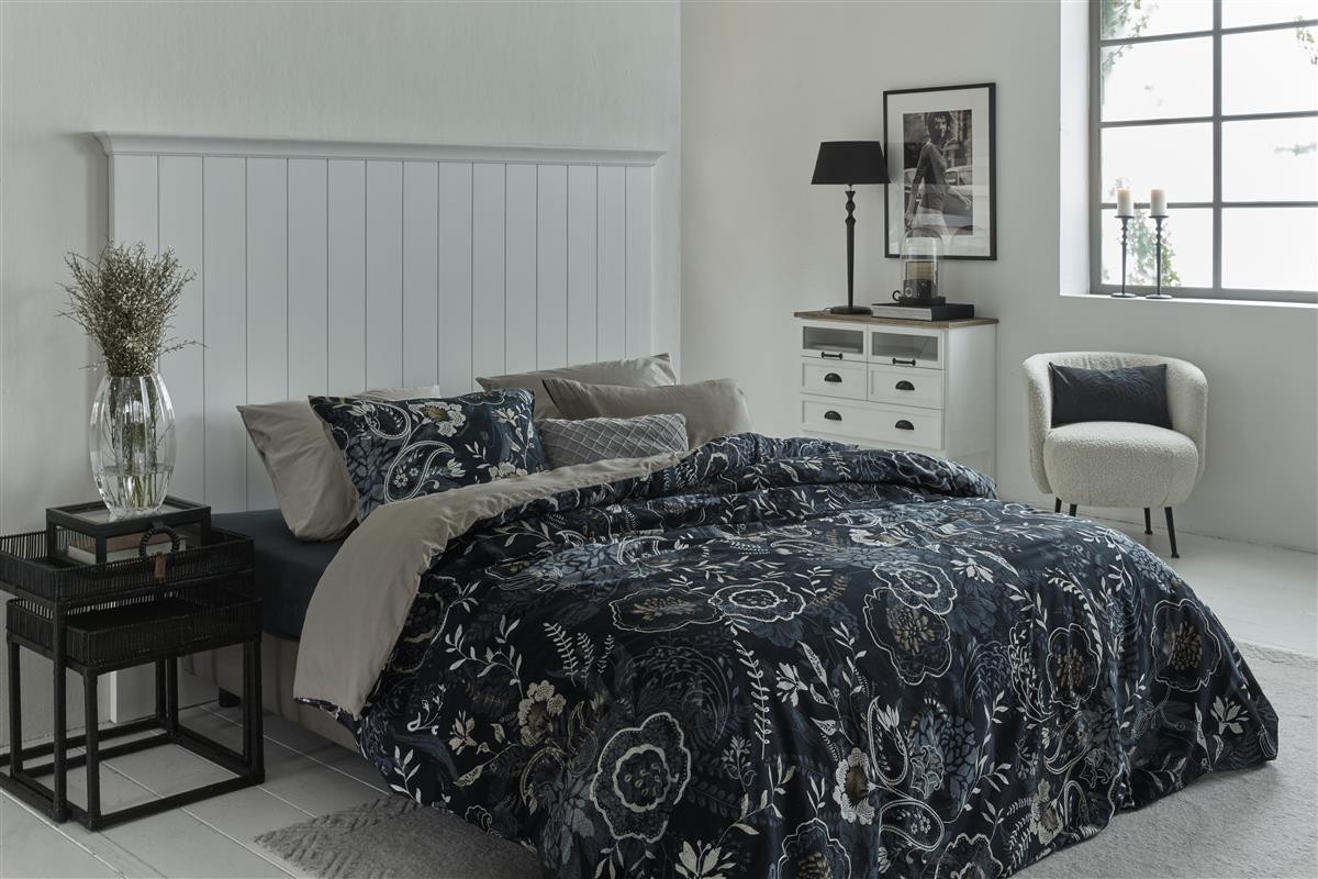 Riviera Maison Floral Paisley Bettwäsche - Dunkelblau