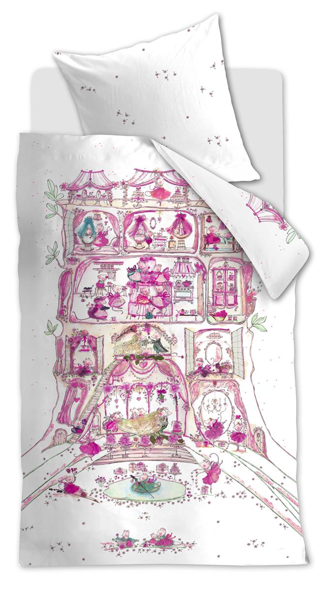 Beddinghouse Kids Mousehouse Bettwäsche - Rosa