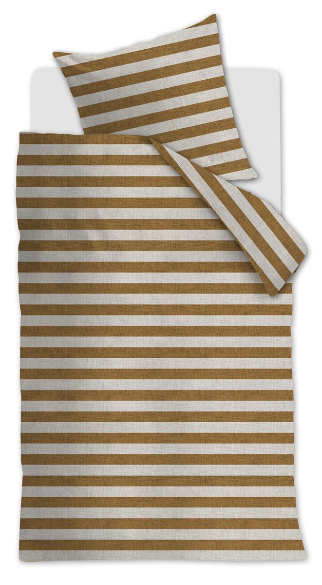 vtwonen Bold Stripe Bettwäsche - Hellbraun