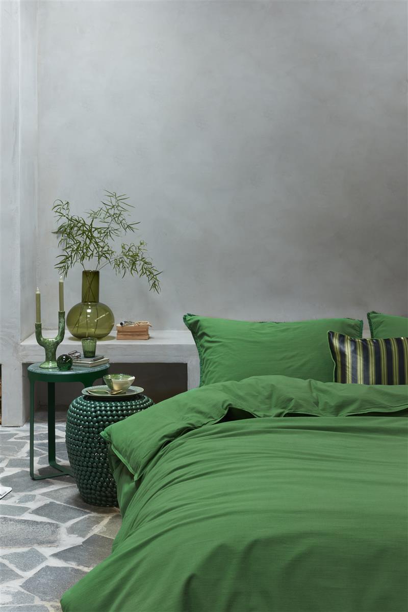 vtwonen Natural Stone Fraying Bettwäsche - Grün