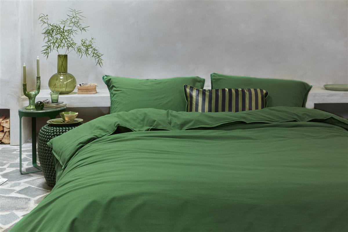 vtwonen Natural Stone Fraying Bettwäsche - Grün