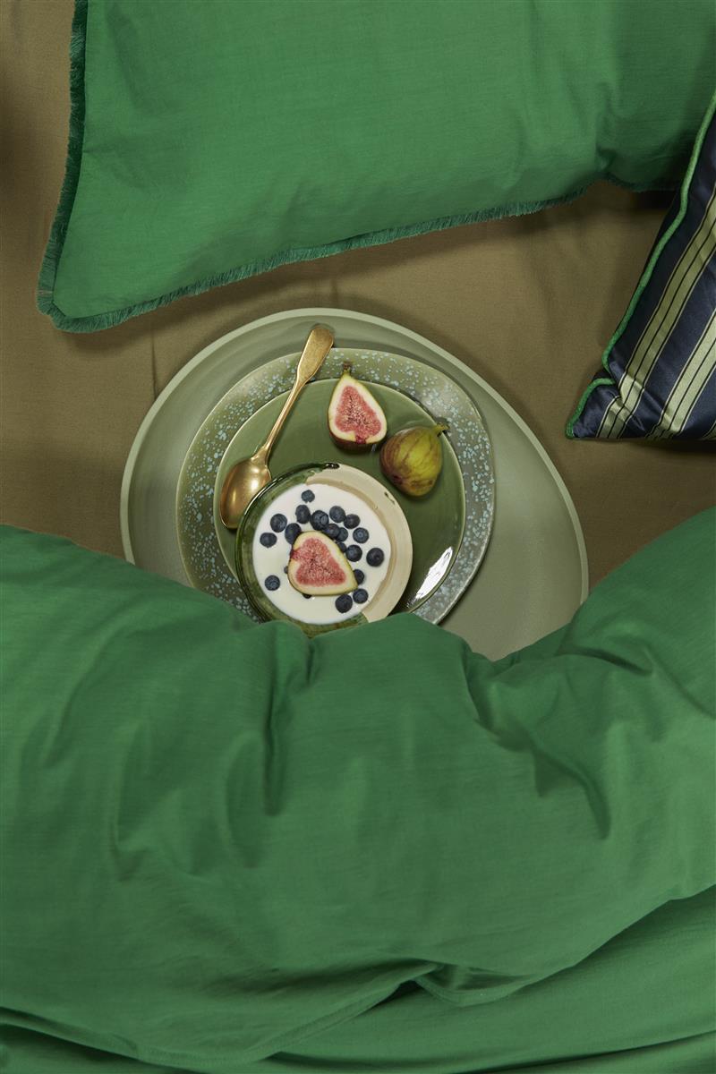 vtwonen Natural Stone Fraying Bettwäsche - Grün