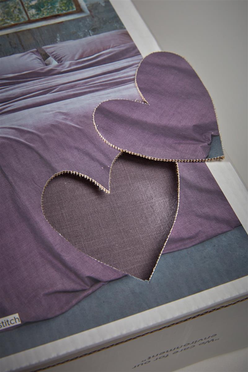 vtwonen Natural Stone Fraying Bettwäsche - Grün