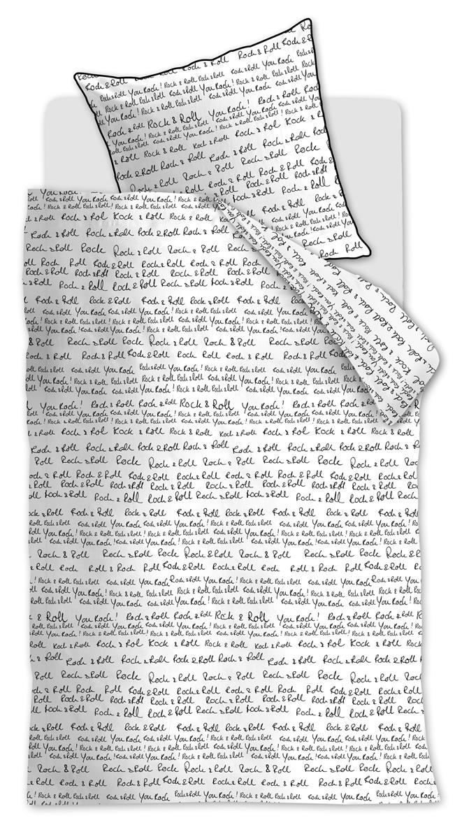 vtwonen Rock&Roll Bettwäsche - Schwarz