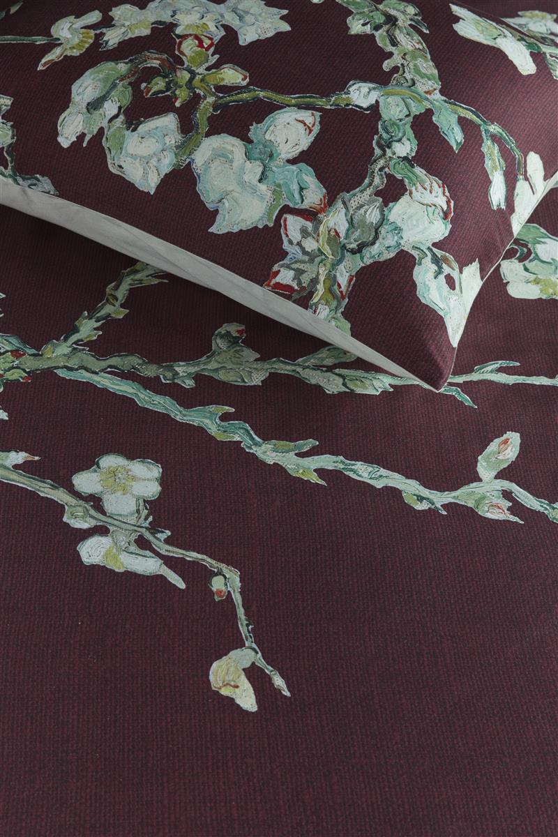 Beddinghouse x Van Gogh Museum Blossom Bettwäsche - Dunkelrot