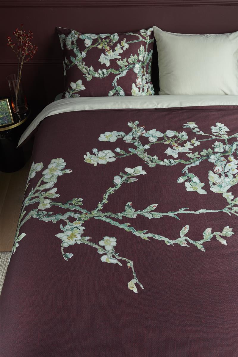 Beddinghouse x Van Gogh Museum Blossom Bettwäsche - Dunkelrot