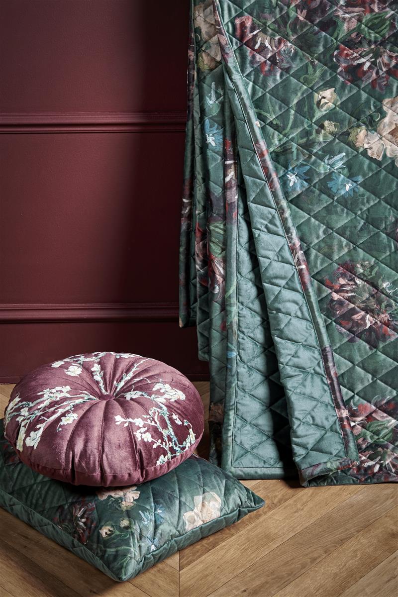 Beddinghouse x Van Gogh Museum Peonies Wohndecken - Grün