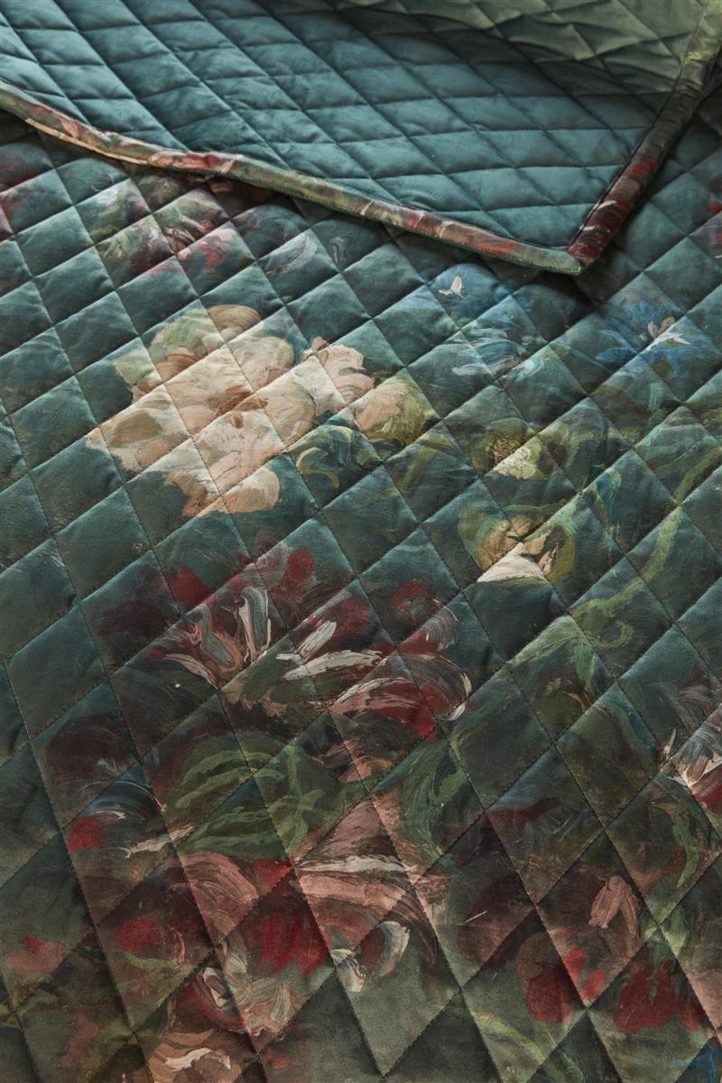 Beddinghouse x Van Gogh Museum Peonies Wohndecken - Grün
