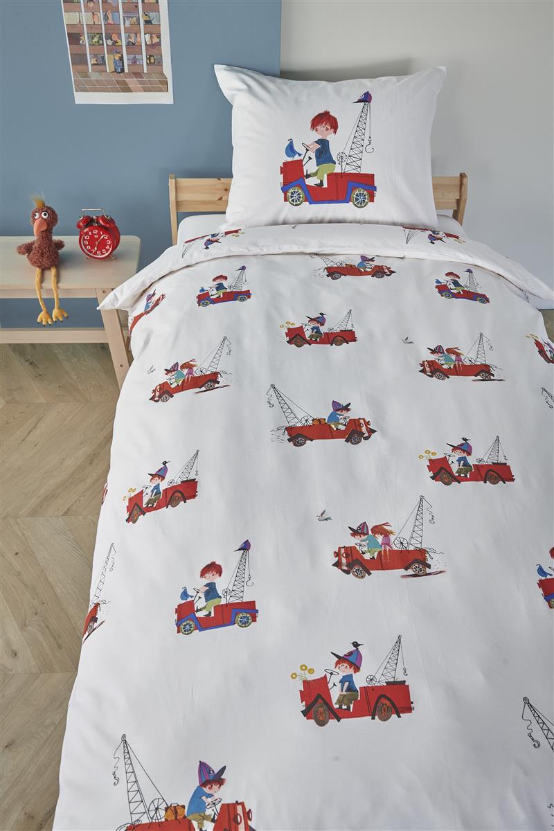 Beddinghouse x Fiep Amsterdam Kraanwagen Bettwäsche - Rot