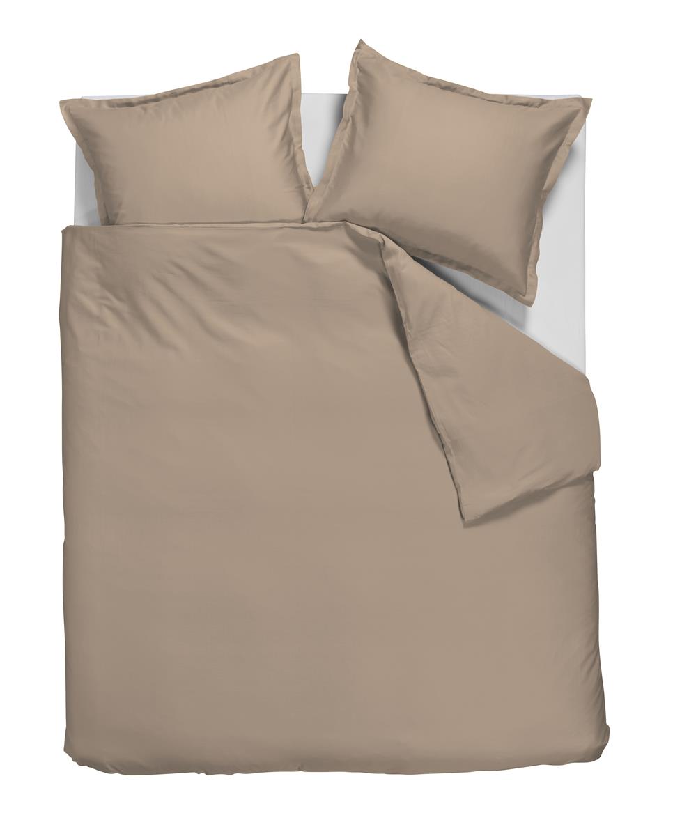 Ambiante Satin Uni Bettwäsche - Taupe