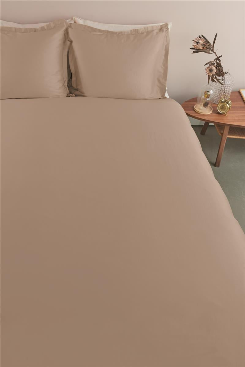 Ambiante Satin Uni Bettwäsche - Taupe