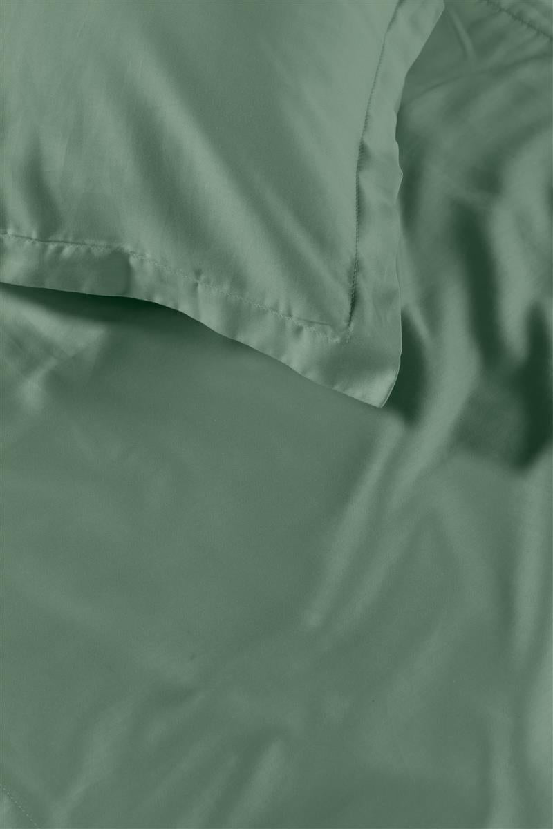 Ambiante Satin Uni Bettwäsche - Grün