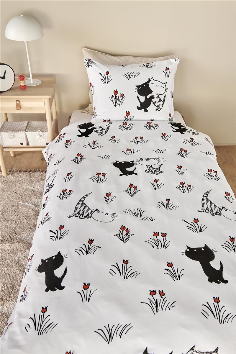 Beddinghouse x Fiep Amsterdam Pim en Pom Lente Bettwäsche - Rot