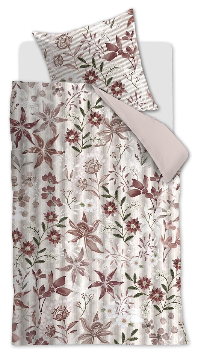 Riviera Maison Floral Flowers Bettwäsche - Rot