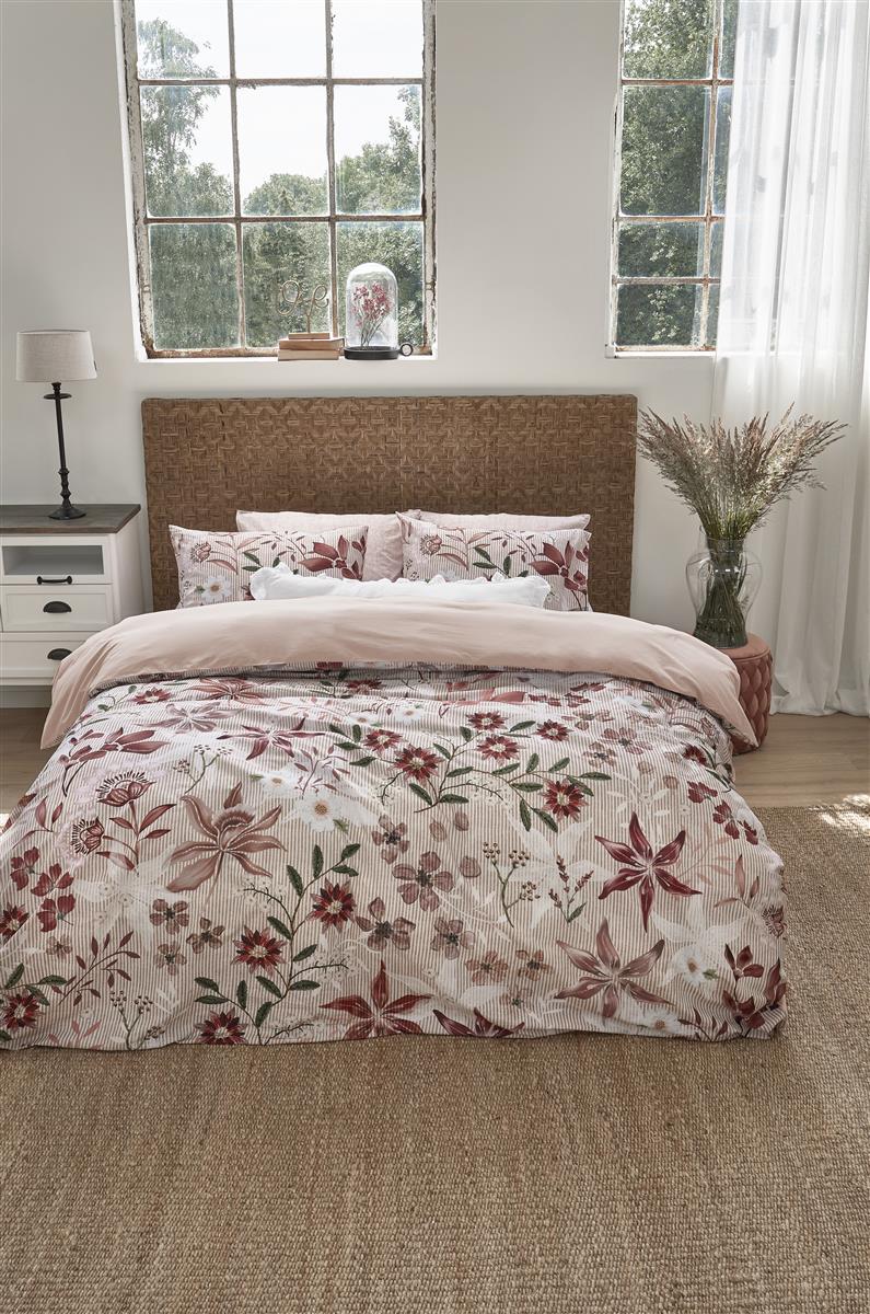 Riviera Maison Floral Flowers Bettwäsche - Rot