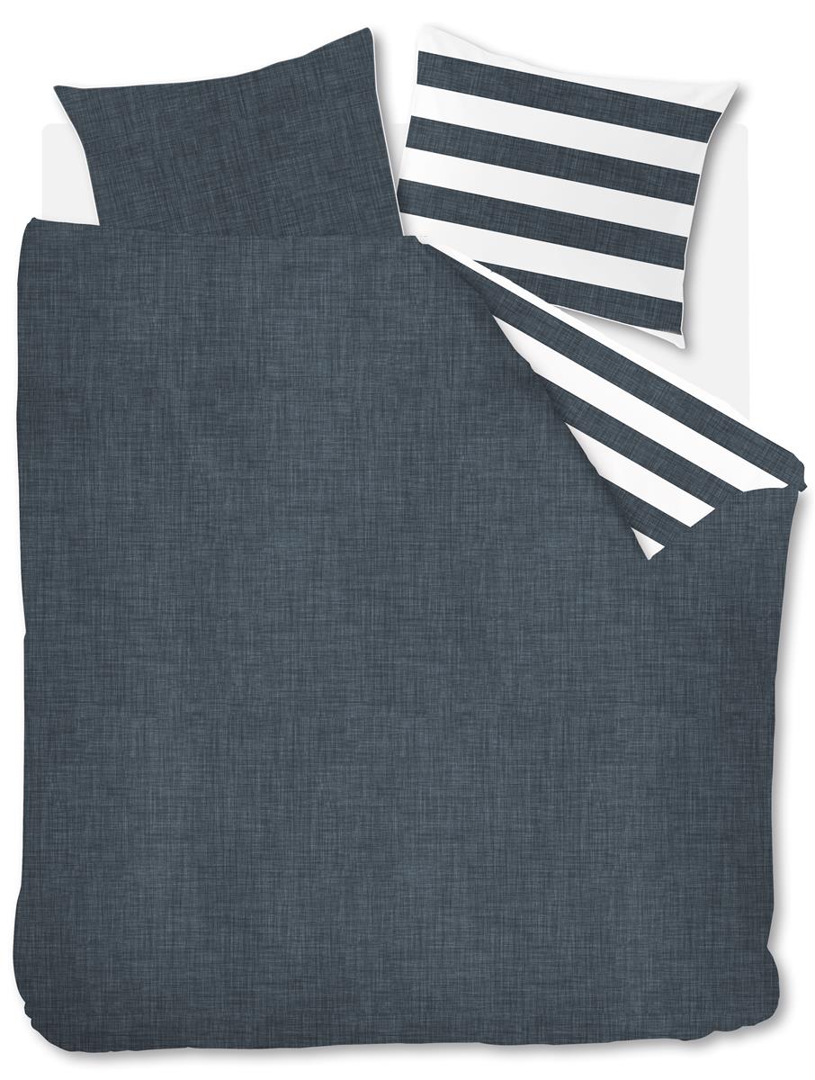 Riviera Maison Lindy Lines Bettwäsche - Marineblau