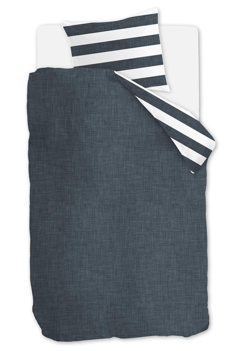 Riviera Maison Lindy Lines Bettwäsche - Marineblau