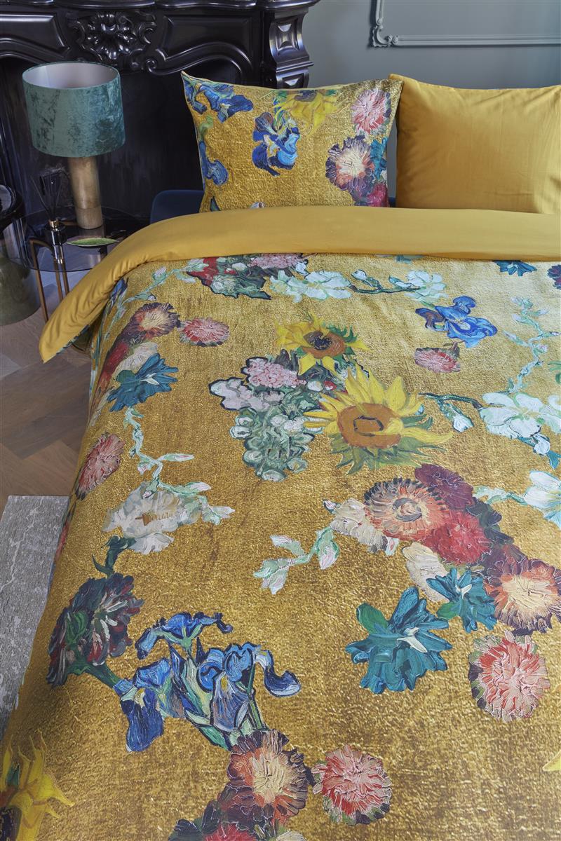 Beddinghouse x Van Gogh Museum Partout des Fleurs Bettwäsche - Gold