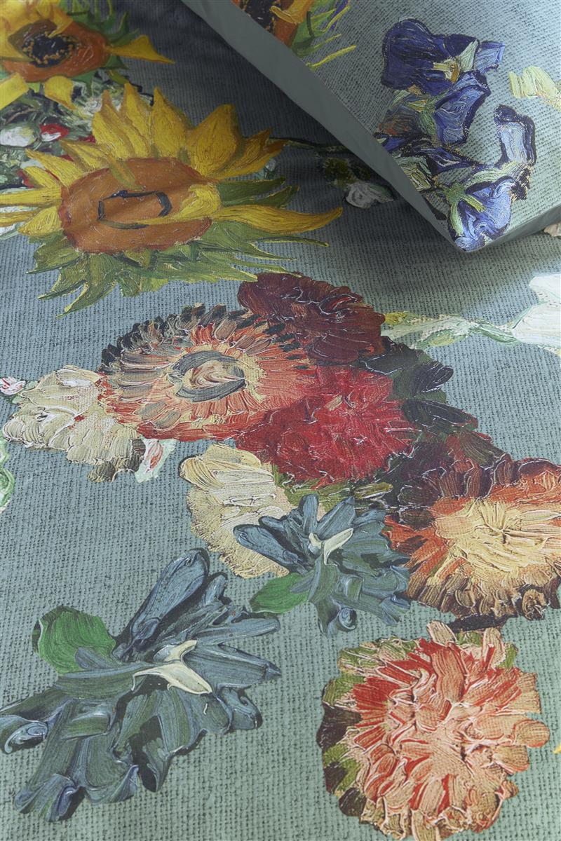 Beddinghouse x Van Gogh Museum Partout des Fleurs Bettwäsche - Grün