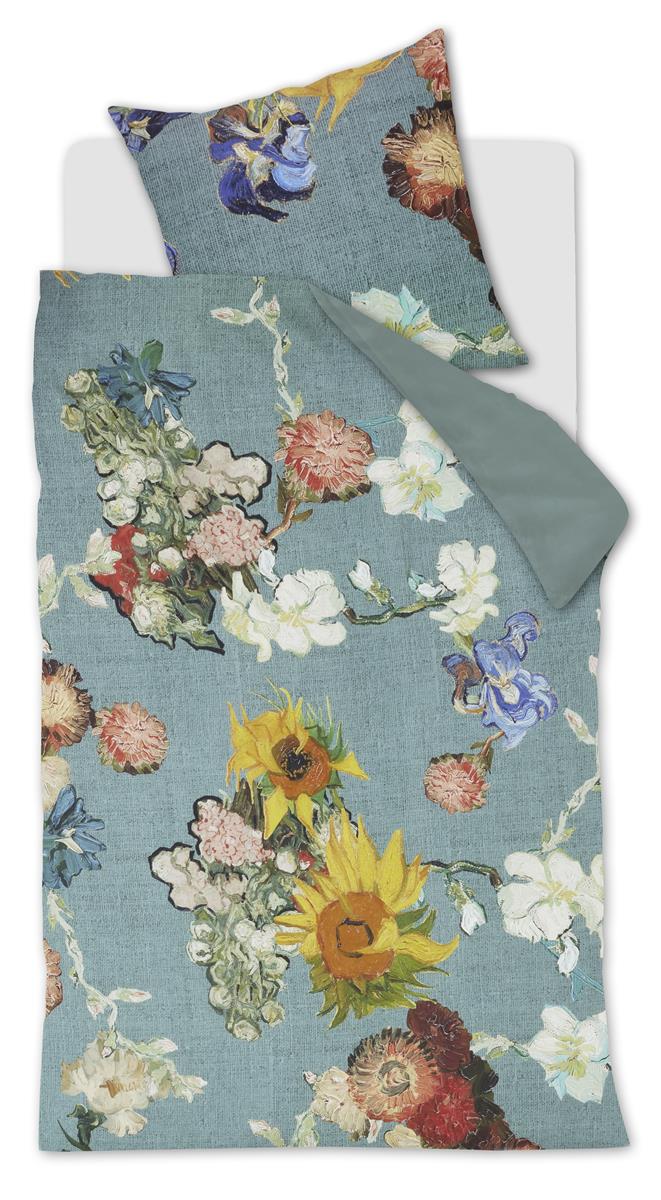 Beddinghouse x Van Gogh Museum Partout des Fleurs Bettwäsche - Grün
