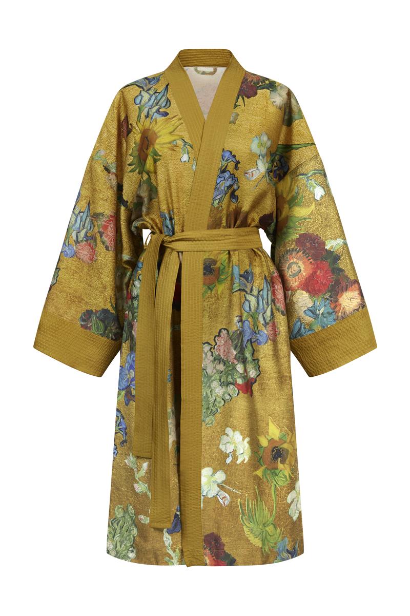 Beddinghouse x Van Gogh Museum Partout des Fleurs Kimono Kimono - Gold